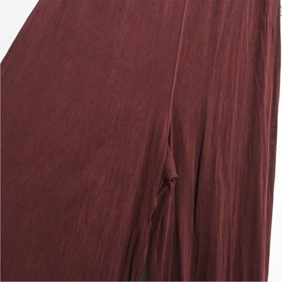Lululemon Principal Dancer Jumpsuit *31" Midnight Maroon Cupro Sleeveless Sz 12 - Picture 10 of 13